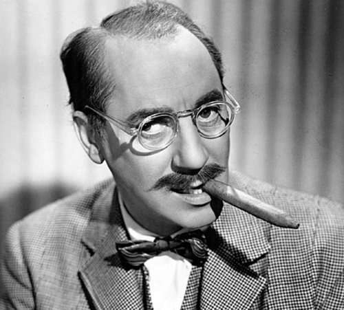 Photo of Groucho Marx. Originally from PIxabay